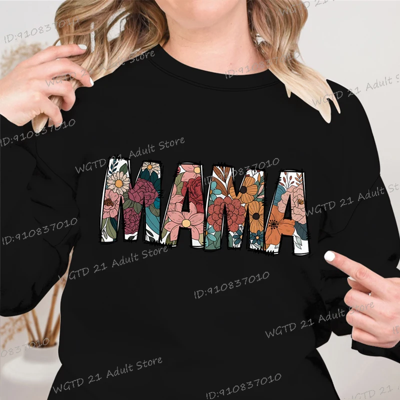 Floral Mama Letter Print Hoodless Sweatshirt Mother's Day Funny Gift Pullover Vintage Fashion Long Sleeve Crew Neck Women Tops
Floral Mama Letter Print Hoodless Sweatshirt Mother's Day Funny Gift Pullover Vintage Fashion Long Sleeve Crew Neck Women Tops