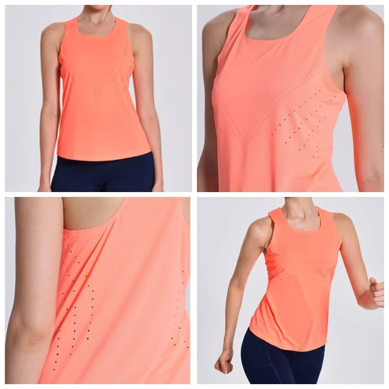 Women's Quick Dry Fitness Tank Top Lightweight Sweat Wicking Sport Vest with Cooling Vent for Marathon Running
Women's Quick Dry Fitness Tank Top Lightweight Sweat Wicking Sport Vest with Cooling Vent for Marathon Running
