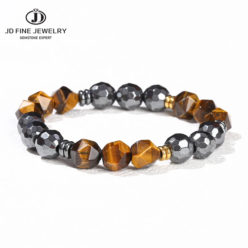 JD Minimalist Faceted Natural Yellow Tiger Eye Stone Bracelets Handmade Healing Energy Hematite Beads Charm Bracelets Men Women
JD Minimalist Faceted Natural Yellow Tiger Eye Stone Bracelets Handmade Healing Energy Hematite Beads Charm Bracelets Men Women