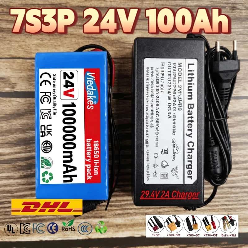 2026 100%High capacity 7S3P Long lasting 18650 Li-ion Battery Pack Smart BMS 24V100Ah Power Source for Solar Panel Backup System
2026 100%High capacity 7S3P Long lasting 18650 Li-ion Battery Pack Smart BMS 24V100Ah Power Source for Solar Panel Backup System
