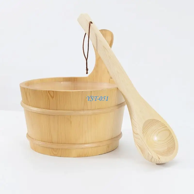 E15A Upgrades 4L Wooden Sauna Water Bucket & 100ml Spoon Set for Homes Steam Therapy
E15A Upgrades 4L Wooden Sauna Water Bucket & 100ml Spoon Set for Homes Steam Therapy
