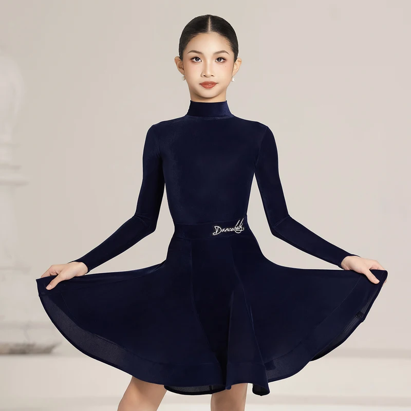 Kids Latin Dance Competition Clothing Girls Long Sleeves Professional Practice Training Dress Cha Cha Ballroom Dress Set BL14728
Kids Latin Dance Competition Clothing Girls Long Sleeves Professional Practice Training Dress Cha Cha Ballroom Dress Set BL14728