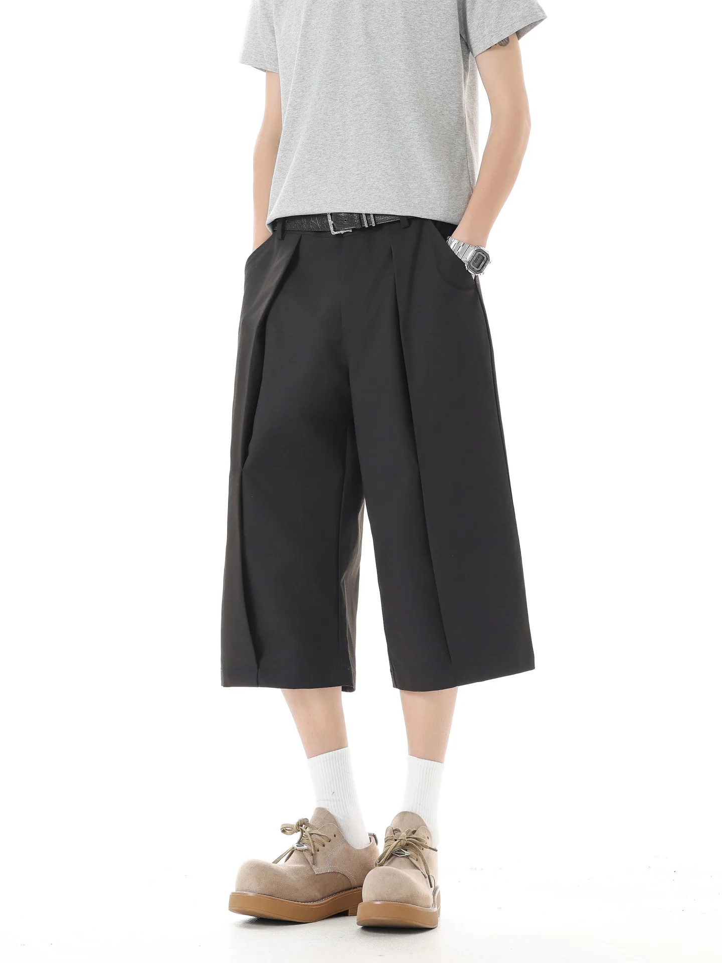 American Style Pleated 7/8 Length Men's Casual Pants Loose Fit Straight Leg Wide Leg Summer Fashion Youthful Energy Style
American Style Pleated 7/8 Length Men's Casual Pants Loose Fit Straight Leg Wide Leg Summer Fashion Youthful Energy Style