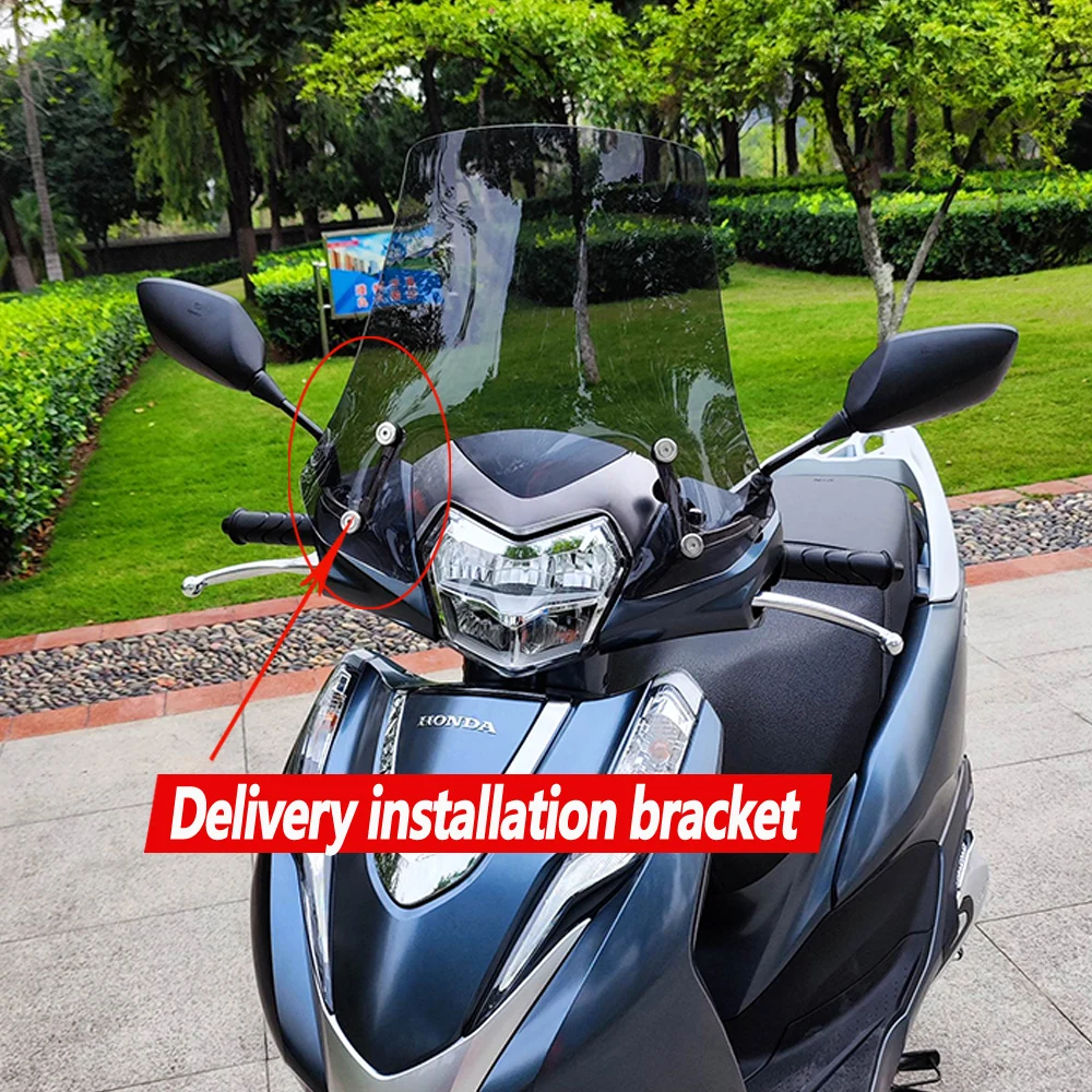 For Honda LEAD125 lead 125 Original windshield modification with raised front windshield and rain protection chest plate
For Honda LEAD125 lead 125 Original windshield modification with raised front windshield and rain protection chest plate