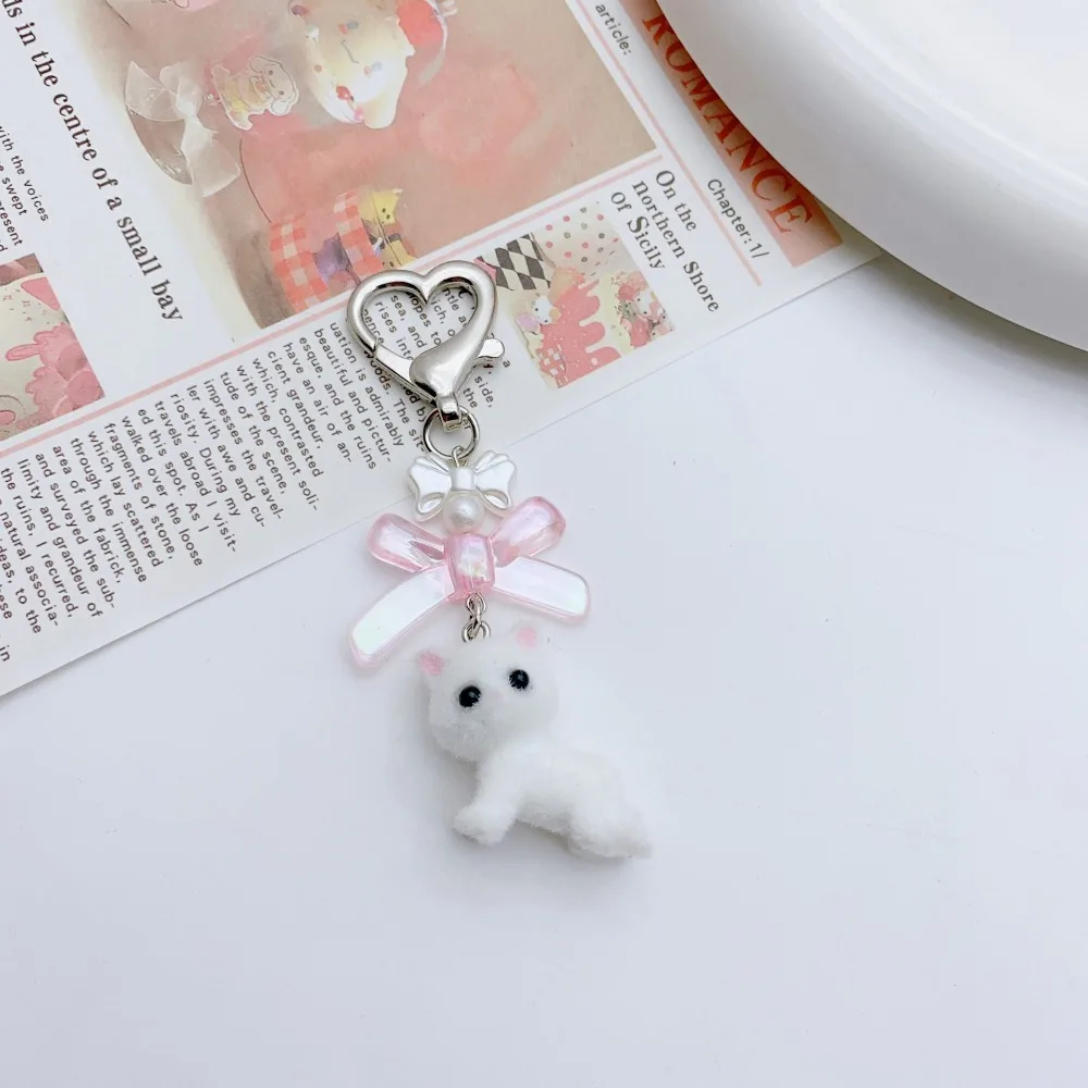 Cute Lying Cat Flocking Keychain Bunny Kitten Doll Backpack Pendant Fuzzy Pearl Heart Bow Key Chain Women
Cute Lying Cat Flocking Keychain Bunny Kitten Doll Backpack Pendant Fuzzy Pearl Heart Bow Key Chain Women
