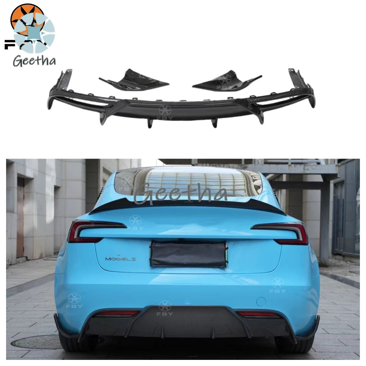 3 PCS/SET Dry Carbon Fiber Rear Diffuser for Tesla MODEL 3 Highland 2024 Body Kits Exterior Real Carbon Diffuser
3 PCS/SET Dry Carbon Fiber Rear Diffuser for Tesla MODEL 3 Highland 2024 Body Kits Exterior Real Carbon Diffuser