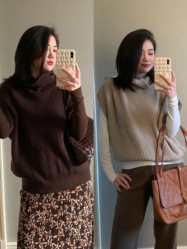 Свободный вязаный жилет из смесовой шерсти, осенне-зимний, новый, в стиле кэжуал, с воротником-стойкой, женский, модный, для ношения под одеждой, стандартной длины
Свободный вязаный жилет из смесовой шерсти, осенне-зимний, новый, в стиле кэжуал, с воротником-стойкой, женский, модный, для ношения под одеждой, стандартной длины