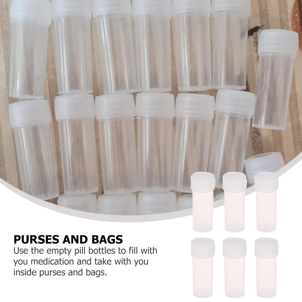 50pcs 5ml Medicine Bottle Clear Round Containers Refillable Sample Vials Plastic Dispensing Bottles for Pharmacies Labs Travel
50pcs 5ml Medicine Bottle Clear Round Containers Refillable Sample Vials Plastic Dispensing Bottles for Pharmacies Labs Travel