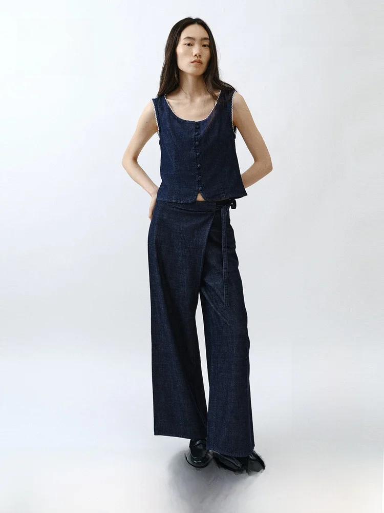 Summer New Women's Wrap Style Jeans Low Waist Loose Fit Cotton 100% No Stretch H&M 1331111
Summer New Women's Wrap Style Jeans Low Waist Loose Fit Cotton 100% No Stretch H&M 1331111