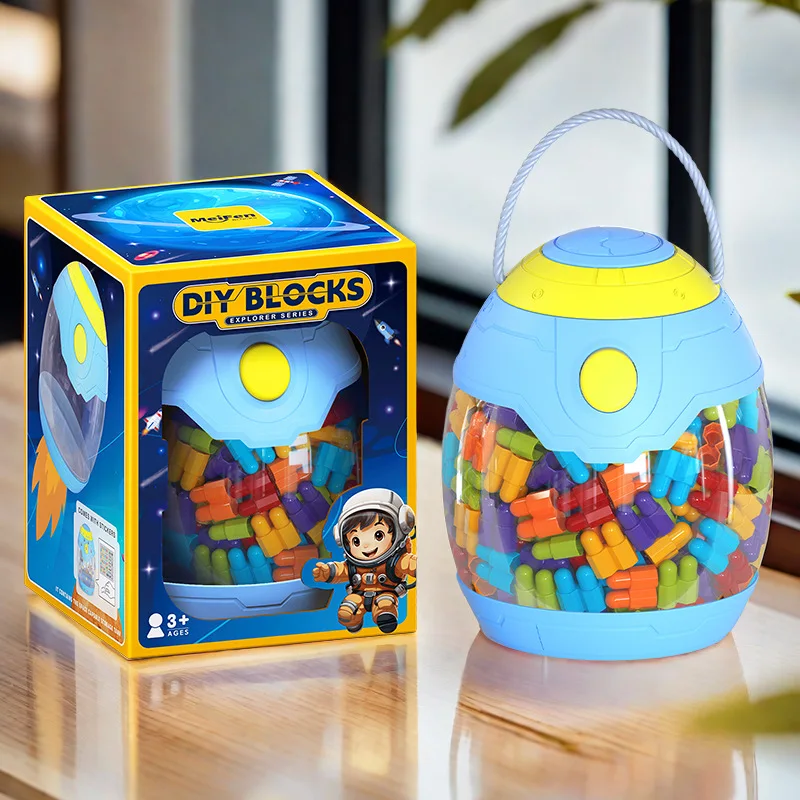 Rainbow color varied DIY particles plugged building blocks Storage can gift box toys 3-6 years old
Rainbow color varied DIY particles plugged building blocks Storage can gift box toys 3-6 years old