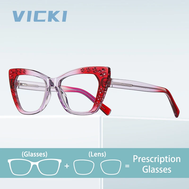 VICKI Fashion Cat-eye Hollow Unique Design Anti-blue Light Can Be Customized Prescription Photochromic Six Colors PFD2185
VICKI Fashion Cat-eye Hollow Unique Design Anti-blue Light Can Be Customized Prescription Photochromic Six Colors PFD2185