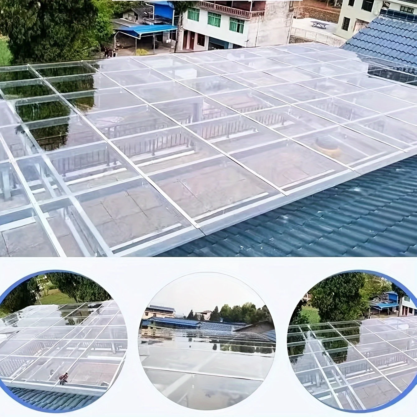 OTAVILEM Durable polycarbonate roof panel- 24 "x 98.4" clear, UV resistant outdoor garden awning for greenhouses, sheds and terraces| water and leak proof, high transparency| easy to install and trim, perfect fit, porch cover
OTAVILEM Durable polycarbonate roof panel- 24 "x 98.4" clear, UV resistant outdoor garden awning for greenhouses, sheds and terraces| water and leak proof, high transparency| easy to install and trim, perfect fit, porch cover