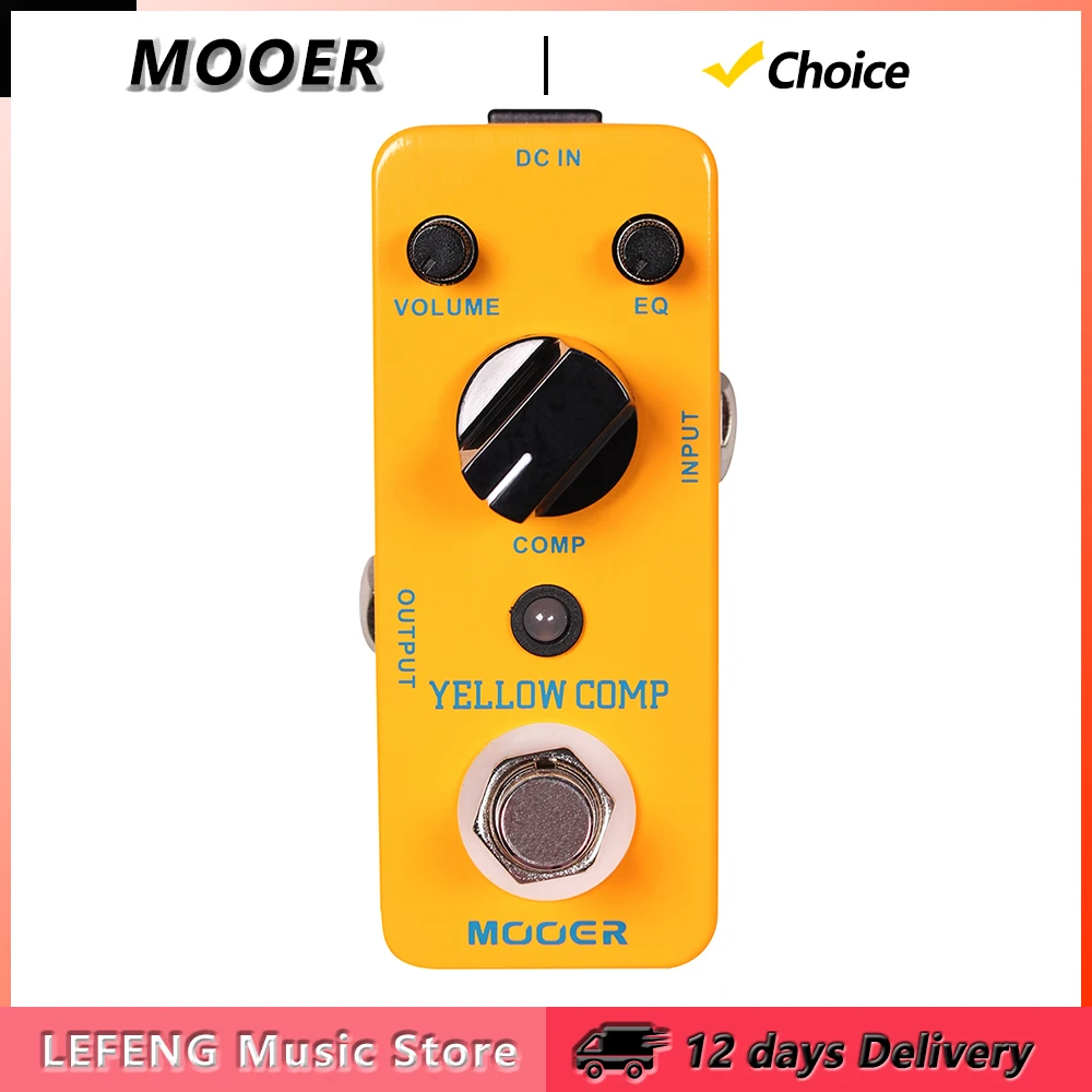 MOOER Yellow Comp Optical Compressor Guitar Effect Pedal True Bypass Pedal Full Metal Shell Electric Guitar Parts & Accessories
MOOER Yellow Comp Optical Compressor Guitar Effect Pedal True Bypass Pedal Full Metal Shell Electric Guitar Parts & Accessories