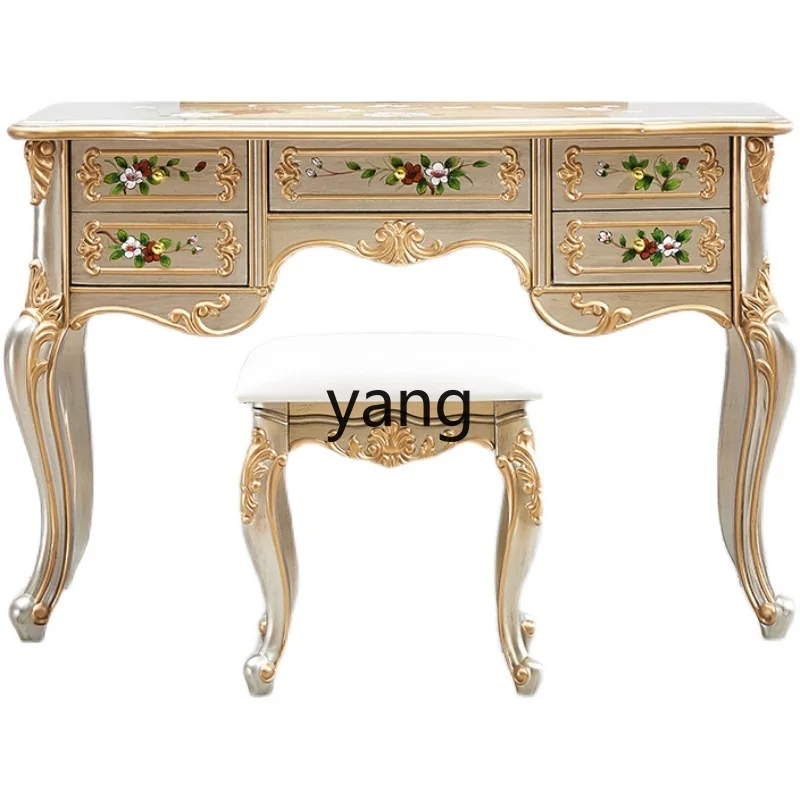 LTT painted all solid wood entrance desk gold powder silver powder
LTT painted all solid wood entrance desk gold powder silver powder