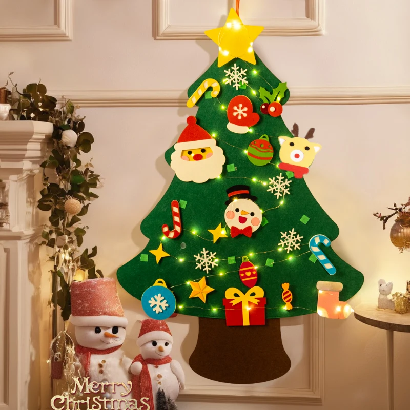 Kids DIY Christmas Tree Home Decoration Kit Handmade Felt Christmas Tree Craft Diy Set Christmas Supplies Children Gift New Year
Kids DIY Christmas Tree Home Decoration Kit Handmade Felt Christmas Tree Craft Diy Set Christmas Supplies Children Gift New Year