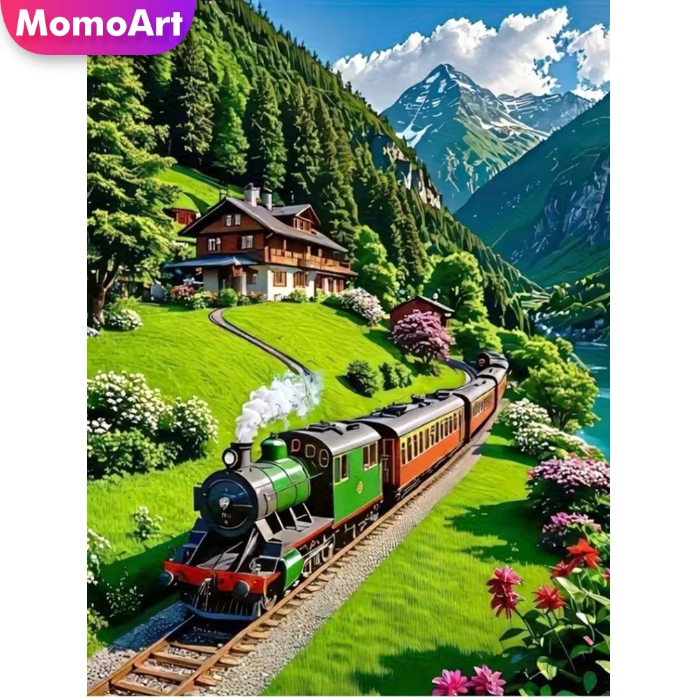 Алмазная мозаика Momoart: Пейзаж с поездом, Горный пейзаж, Вышивка крестом, Подарок для ребенка, Новинка
Алмазная мозаика Momoart: Пейзаж с поездом, Горный пейзаж, Вышивка крестом, Подарок для ребенка, Новинка