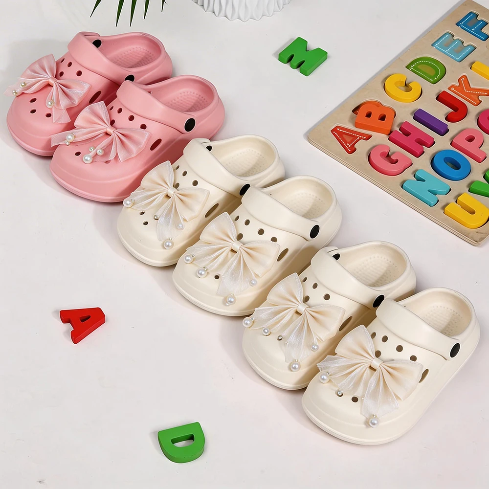 Summer Girls Slippers Shoes Children's Lace Bow Sandals Garden Shoes Soft Anti-Skid Cartoon Design Indoor Outdoor
Summer Girls Slippers Shoes Children's Lace Bow Sandals Garden Shoes Soft Anti-Skid Cartoon Design Indoor Outdoor
