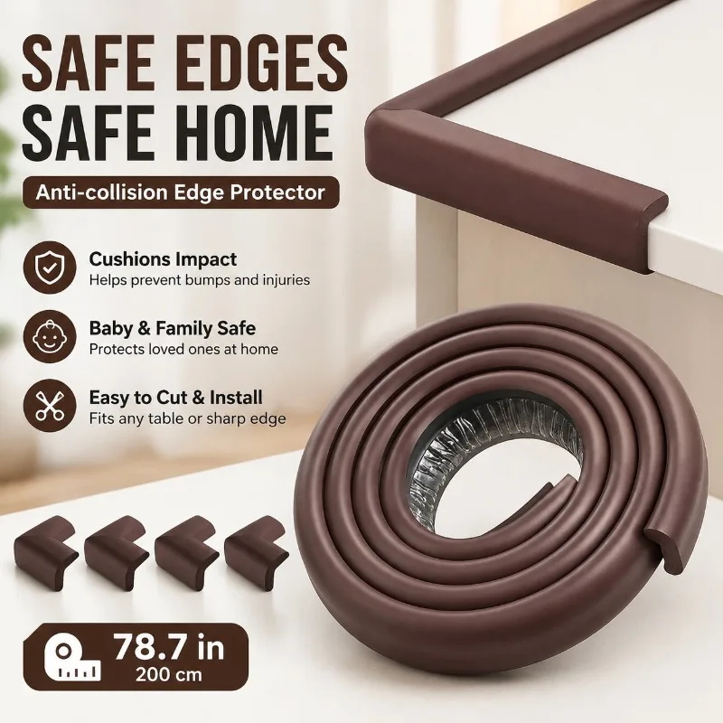 Anti-collision Edge Table Corner Protector, 78.7in Furniture Corner Guard Strip, Sharp Edge Proofing, Hot Selling Home Safety
Anti-collision Edge Table Corner Protector, 78.7in Furniture Corner Guard Strip, Sharp Edge Proofing, Hot Selling Home Safety