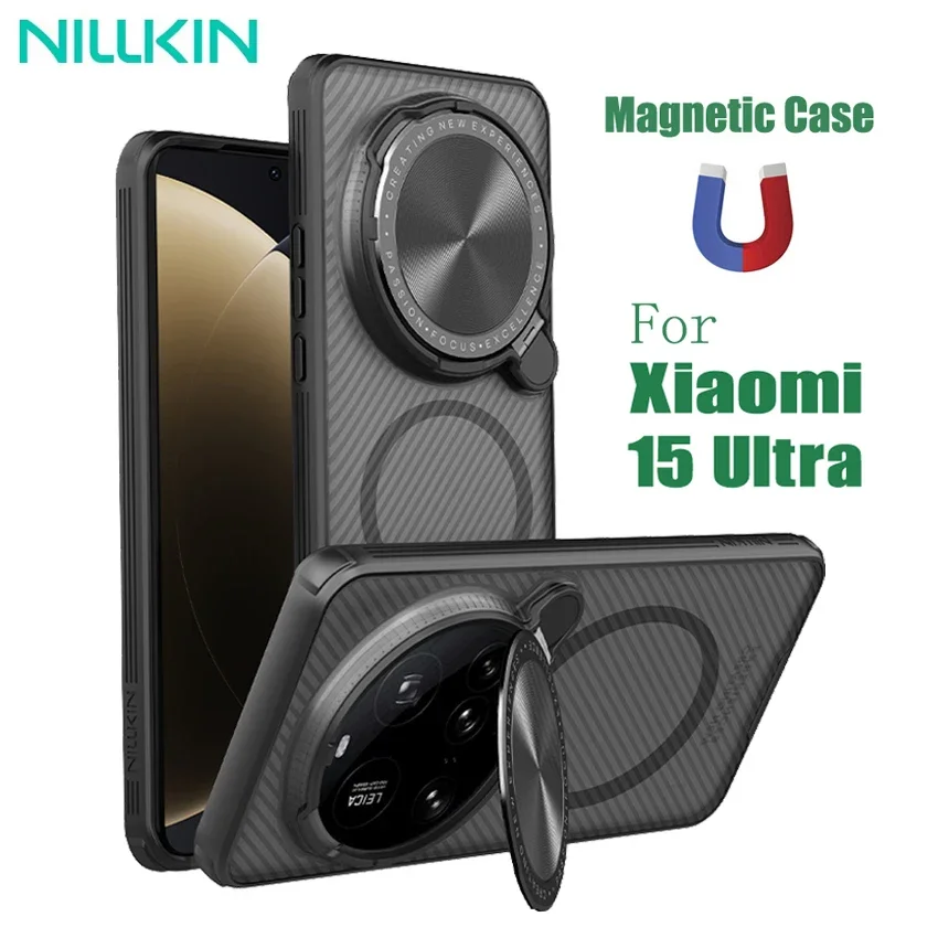 Чехол MagSafe для Xiaomi 15 Ultra, прозрачный чехол NILLKIN, магнитный держатель для телефона с беспроводной зарядкой, чехол для камеры Mi 15 Ultra 
Чехол MagSafe для Xiaomi 15 Ultra, прозрачный чехол NILLKIN, магнитный держатель для телефона с беспроводной зарядкой, чехол для камеры Mi 15 Ultra