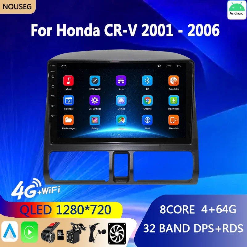 Android Car Radio Carplay for Honda CR-V CRV 2 2001 - 2006 Parts Radio Multimedia Video Player Carplay GPS 2Din 2 Din DVD
Android Car Radio Carplay for Honda CR-V CRV 2 2001 - 2006 Parts Radio Multimedia Video Player Carplay GPS 2Din 2 Din DVD