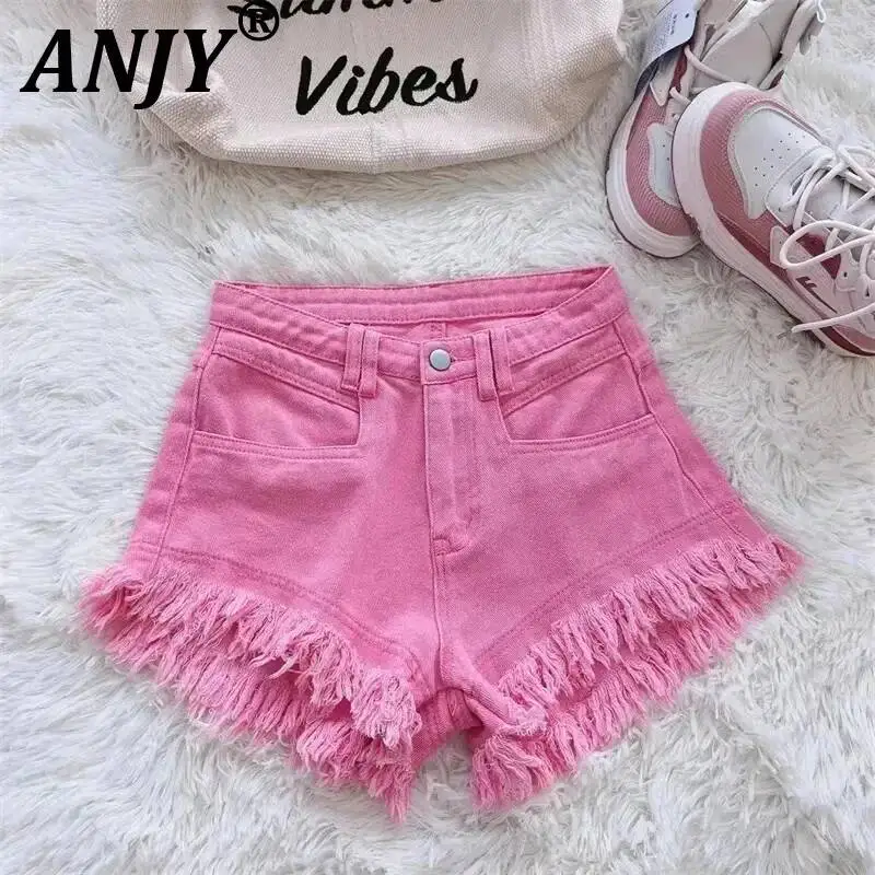 ANJY Summer New Women Korean Style Casual Frayed Tassel Fashion Denim Shorts Trendy Washed High Street Stylish Hot Pants A24538
ANJY Summer New Women Korean Style Casual Frayed Tassel Fashion Denim Shorts Trendy Washed High Street Stylish Hot Pants A24538