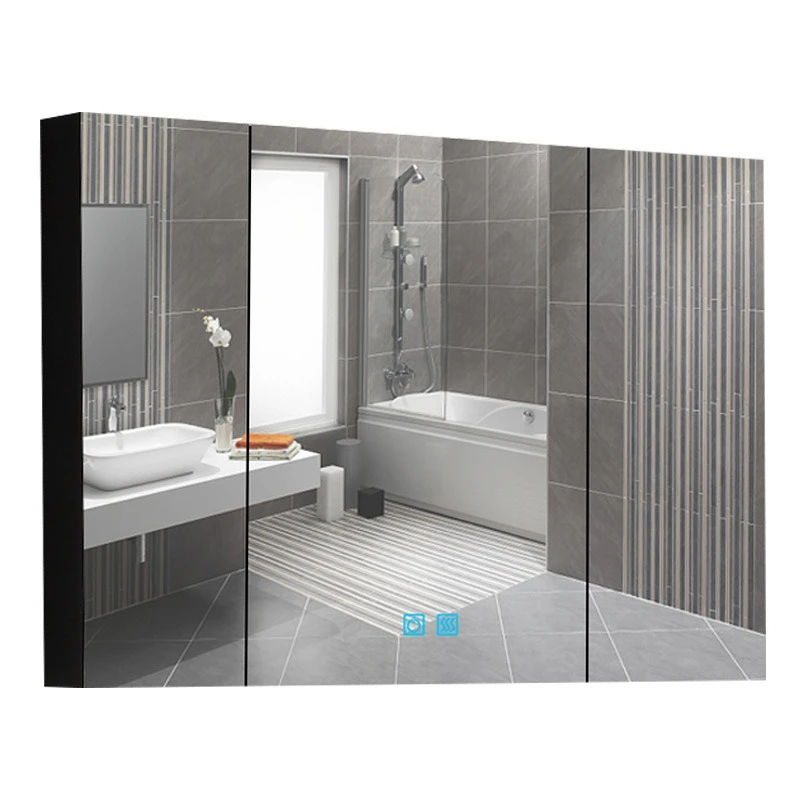 Smart mirror cabinet Stainless steel moisture-proof mirror cabinet with back plate Bathroom mirror cabinet
Smart mirror cabinet Stainless steel moisture-proof mirror cabinet with back plate Bathroom mirror cabinet