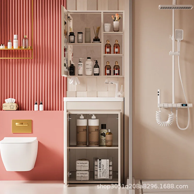 honeycomb floor-to-ceiling bathroom cabinet Small apartment washbasin cabinet Combined bathroom Vertical washbasin Inte 
honeycomb floor-to-ceiling bathroom cabinet Small apartment washbasin cabinet Combined bathroom Vertical washbasin Inte