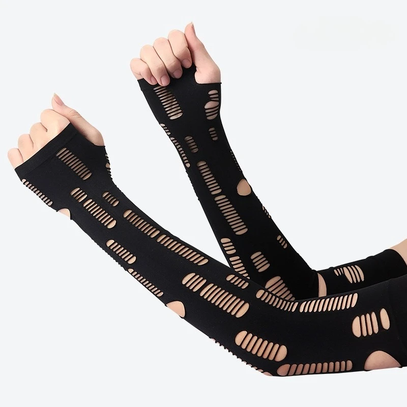 Summer ice sleeve stage black sheer arm sleeve performance women's arm cover
Summer ice sleeve stage black sheer arm sleeve performance women's arm cover