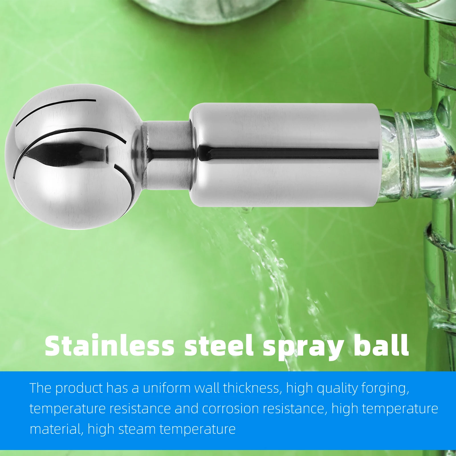 1pc 360 Degree Stainless Cleaning Ball Rotating Spray Ball Dn20 Sanitary Wash Fitting For Food
1pc 360 Degree Stainless Cleaning Ball Rotating Spray Ball Dn20 Sanitary Wash Fitting For Food