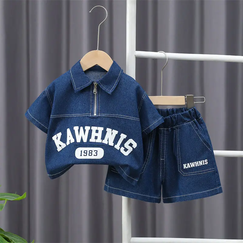 New Children Cotton Clothes Summer Child Boy Solid Zipper T Shirt Short 2Pcs/set Infant Kid Fashion Toddler Tracksuit 0-5 Years
New Children Cotton Clothes Summer Child Boy Solid Zipper T Shirt Short 2Pcs/set Infant Kid Fashion Toddler Tracksuit 0-5 Years