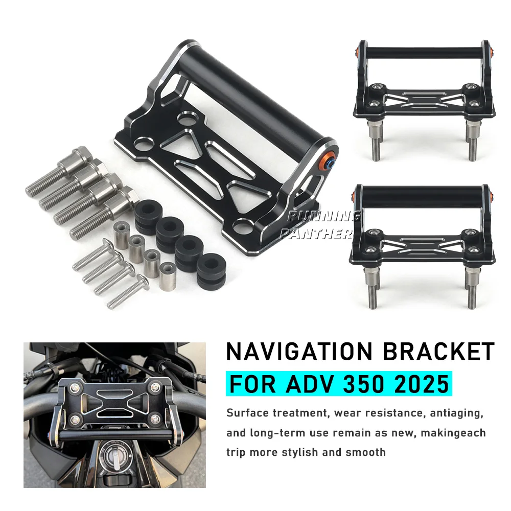 New motorcycle navigation phone holder GPS for Honda ADV 350 shock-absorbing navigation holder 2025 accessory 12MM/22MM BLACK
New motorcycle navigation phone holder GPS for Honda ADV 350 shock-absorbing navigation holder 2025 accessory 12MM/22MM BLACK