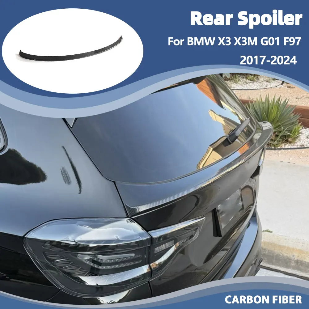 For BMW X3 G01 X3M F97 2017-2024 Carbon Fiber Car Rear Trunk Spoiler Wing Rear Tail Trunk Boot Lid Wing Spoiler
For BMW X3 G01 X3M F97 2017-2024 Carbon Fiber Car Rear Trunk Spoiler Wing Rear Tail Trunk Boot Lid Wing Spoiler
