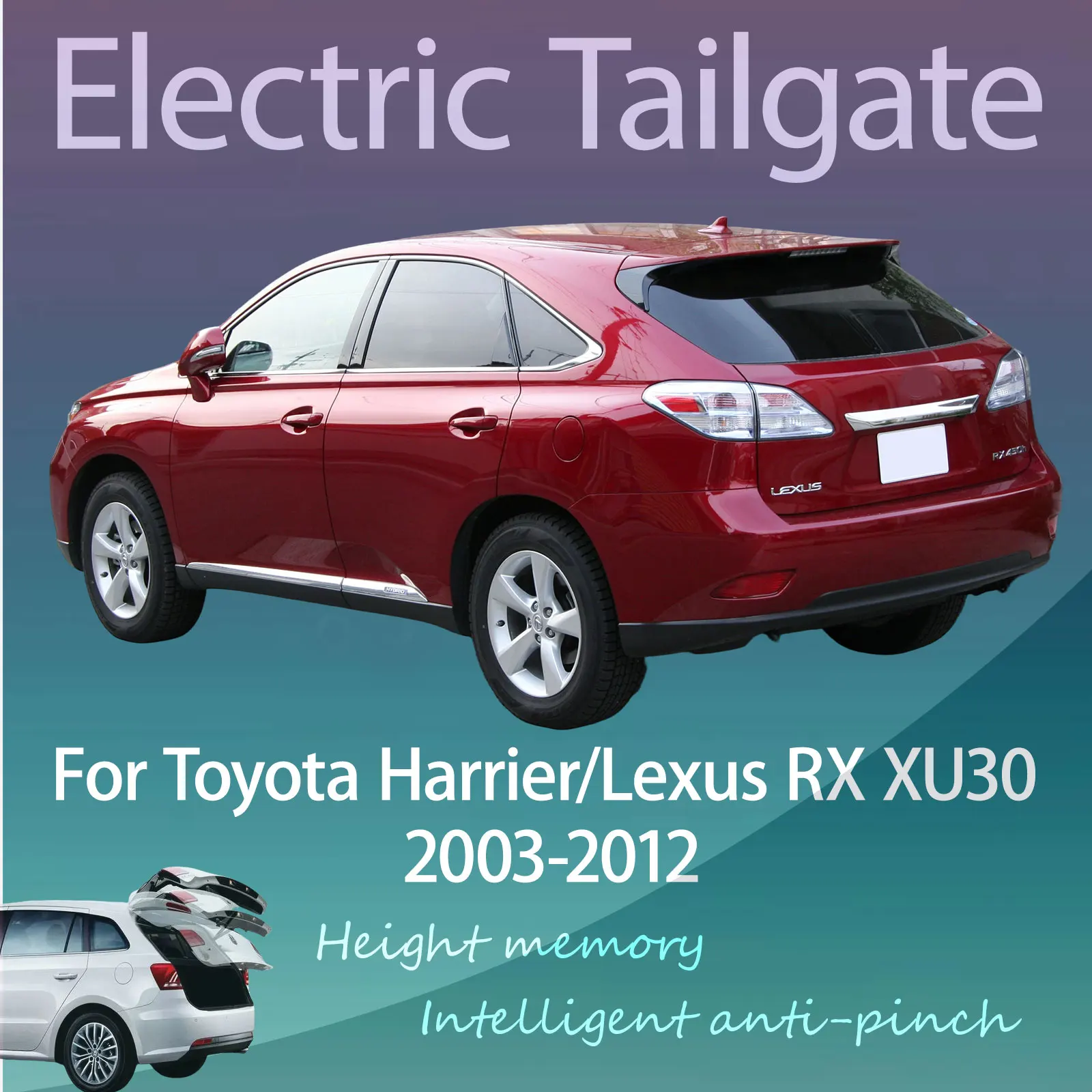 For Lexus RX XU30 Toyota Harrier 2003-2012 Electric Tailgate Refit with Key Control & Automatic Lifting Function