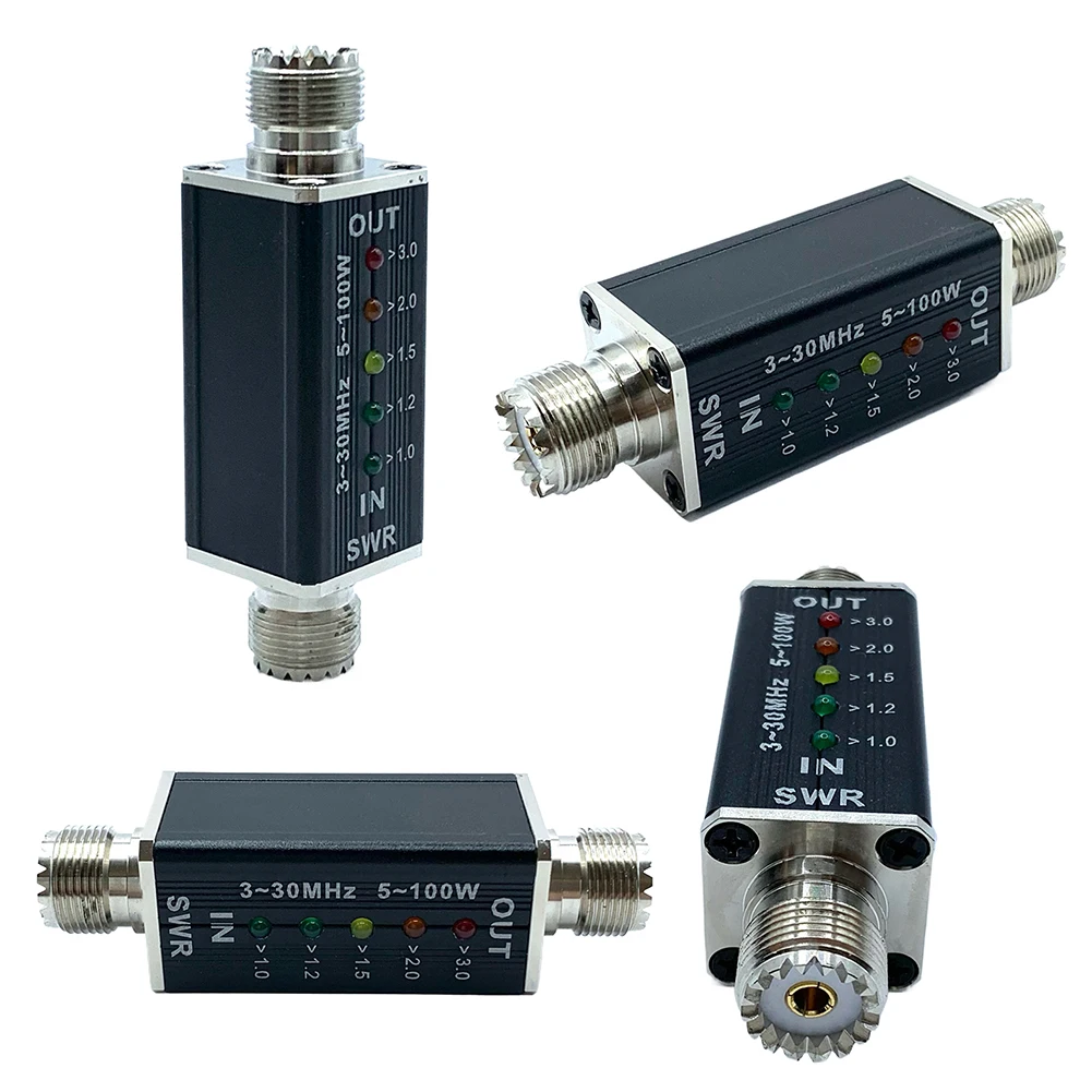 5LED SWR метр 3-30 МГц, индикатор частот коротких волн, максимальная мощность 100 Вт
5LED SWR метр 3-30 МГц, индикатор частот коротких волн, максимальная мощность 100 Вт