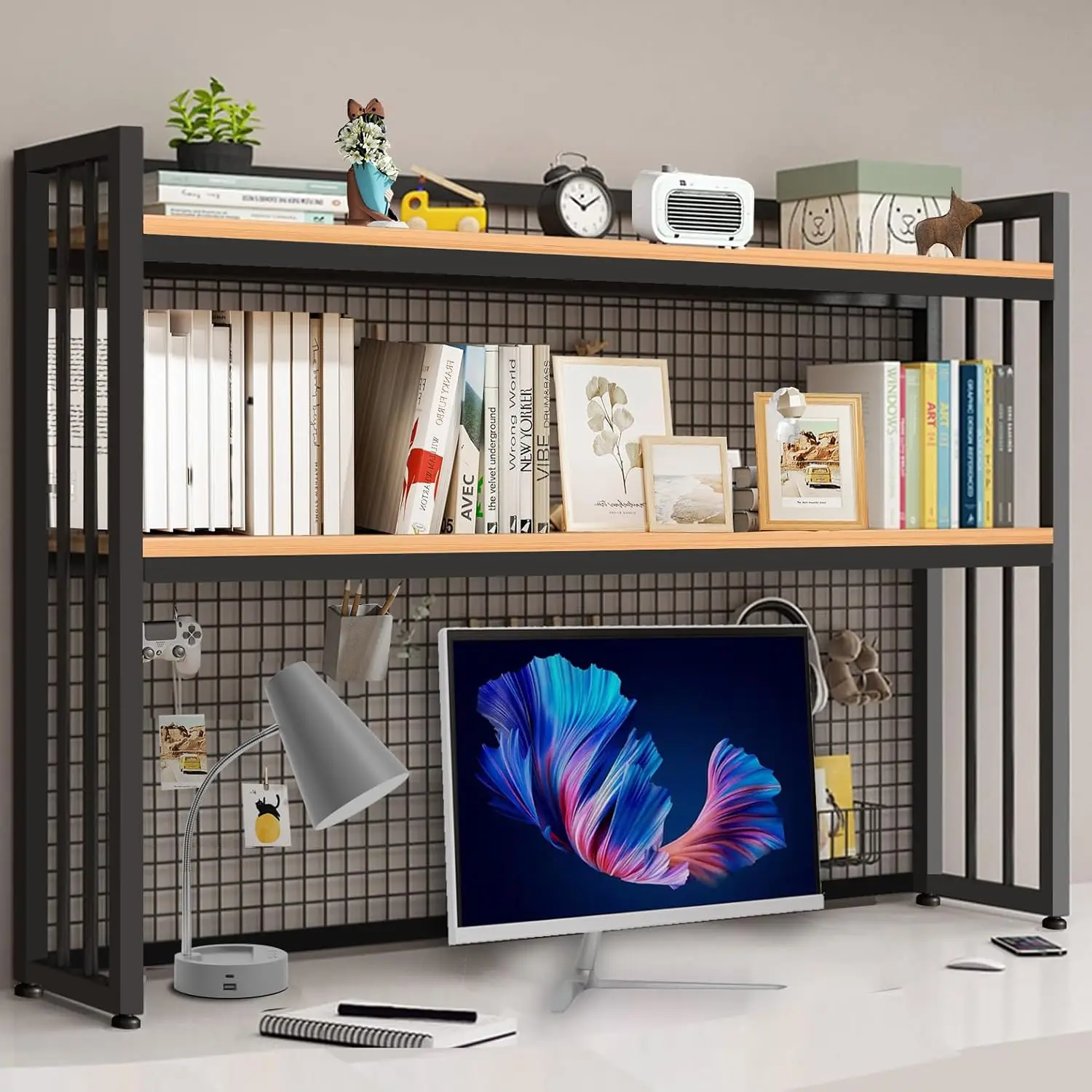 Двухуровневая металлическая настольная полка-стеллаж для хранения и демонстрации, для офиса, дома, кухни, 45.2x35x9.44 дюйма, на заказ
Двухуровневая металлическая настольная полка-стеллаж для хранения и демонстрации, для офиса, дома, кухни, 45.2x35x9.44 дюйма, на заказ