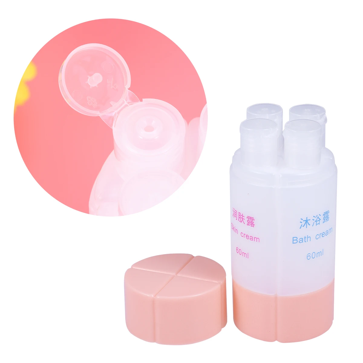 1Pcs 4-in-1 Leakproof Travel Bottles Set Refillable Case for Shampoo Lotion Soap Toiletries Storage Leakproof Travel Bottle
1Pcs 4-in-1 Leakproof Travel Bottles Set Refillable Case for Shampoo Lotion Soap Toiletries Storage Leakproof Travel Bottle