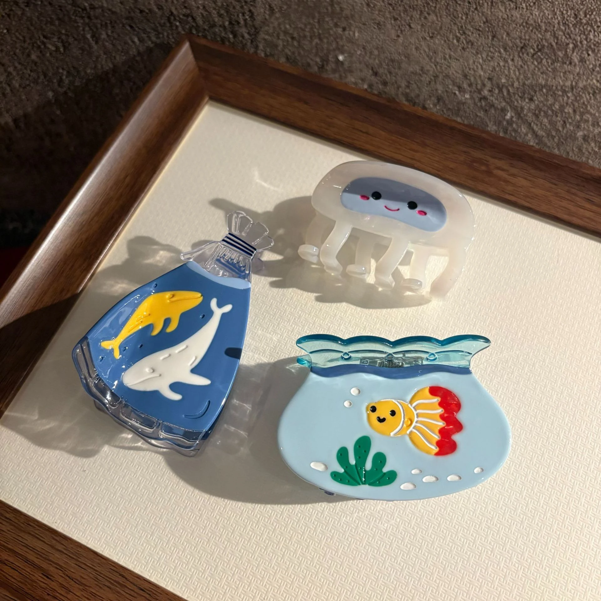 New Creative Cartoon Ocean Fish Hair Claw Acetate Claw Clips Sweet Girls Fashion Elegant Hair Clip Hair Accessories for Women
New Creative Cartoon Ocean Fish Hair Claw Acetate Claw Clips Sweet Girls Fashion Elegant Hair Clip Hair Accessories for Women