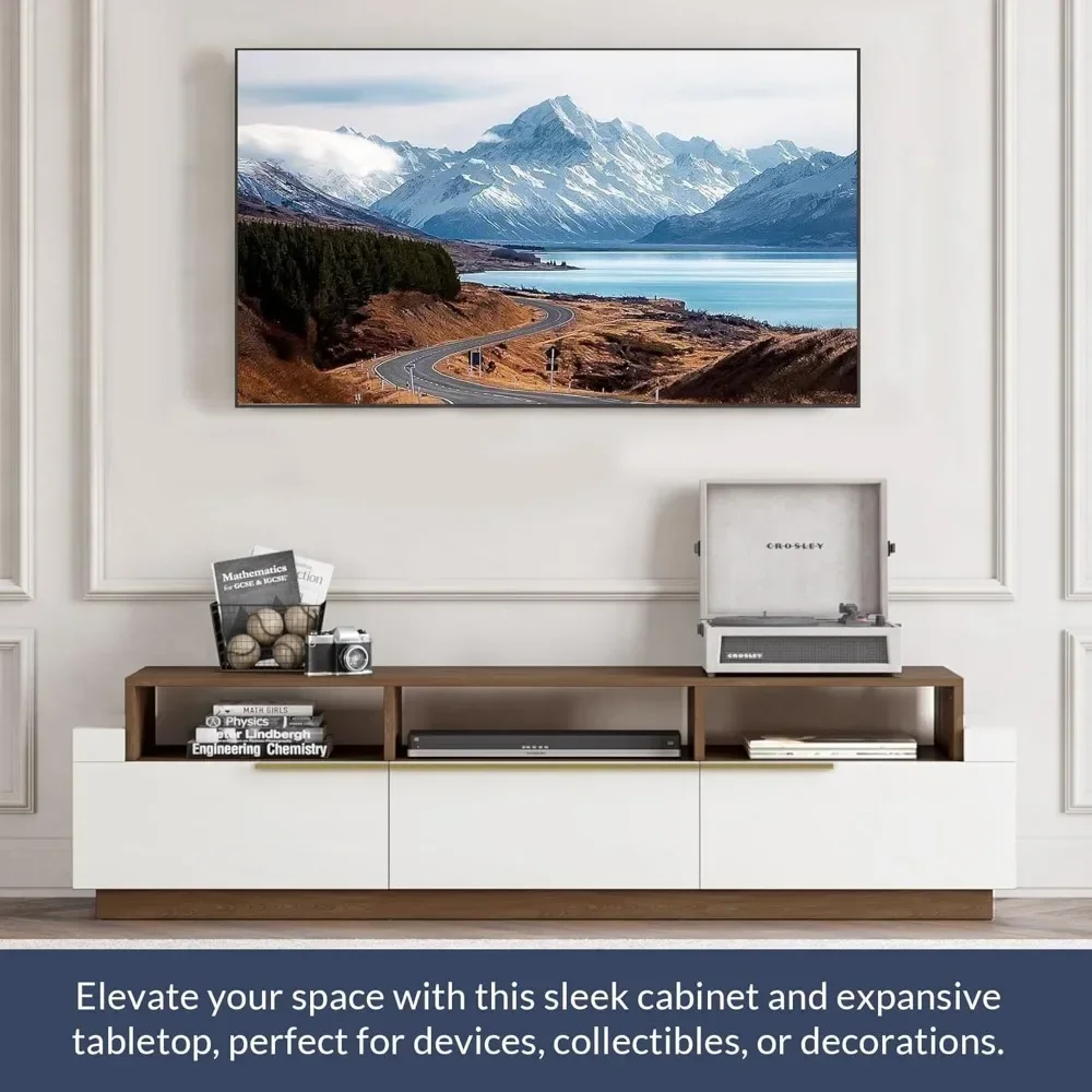 Media Console Table, Modern Home Entertainment Center with Open Shelves and Drawers, Wood Storage Cabinet for Living Room
Media Console Table, Modern Home Entertainment Center with Open Shelves and Drawers, Wood Storage Cabinet for Living Room