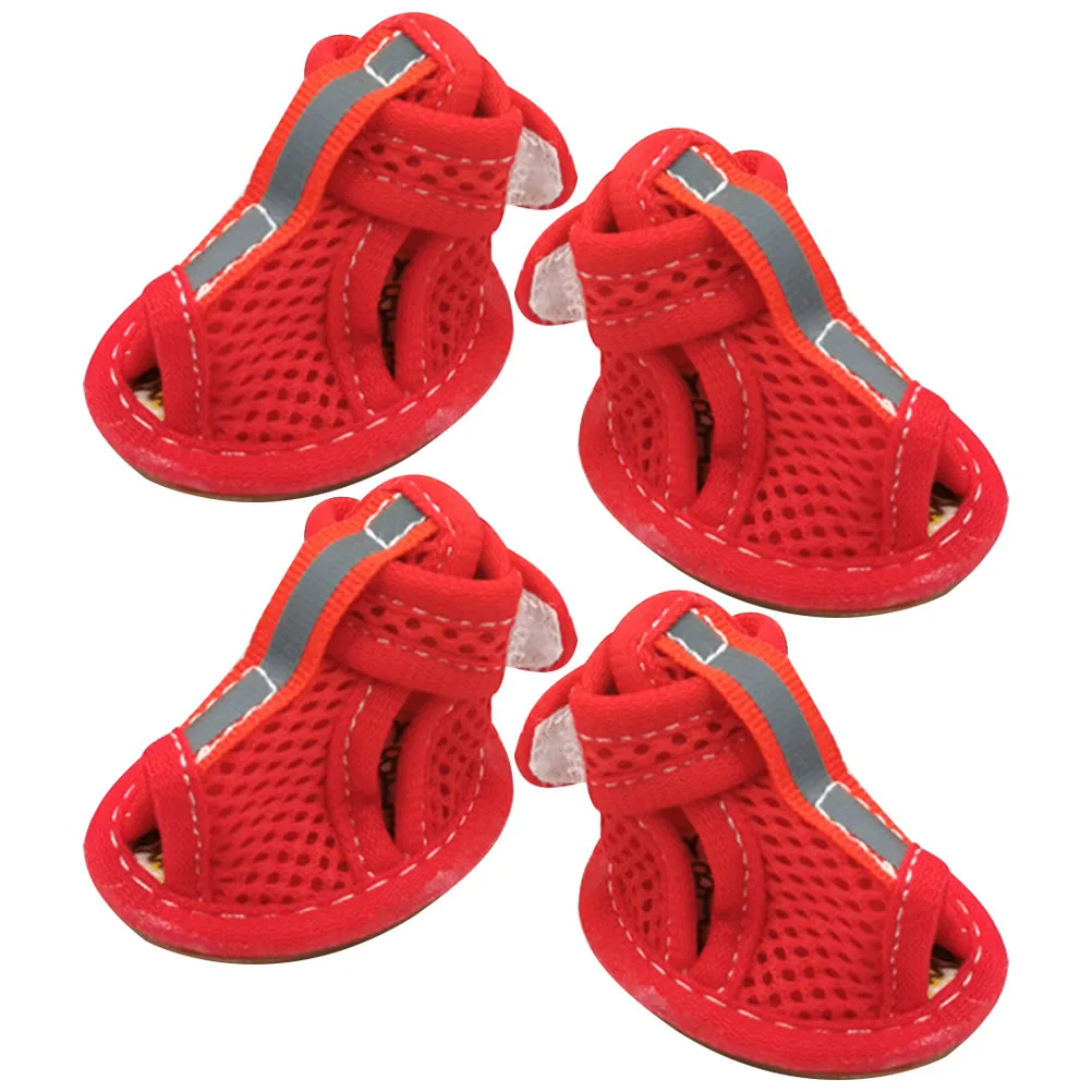 4 Pcs Pet Sandals Beef Tendon Bottom Mesh Dog Shoes Breathable Non-slip Weather-resistant Paw Protectors for Dog
4 Pcs Pet Sandals Beef Tendon Bottom Mesh Dog Shoes Breathable Non-slip Weather-resistant Paw Protectors for Dog