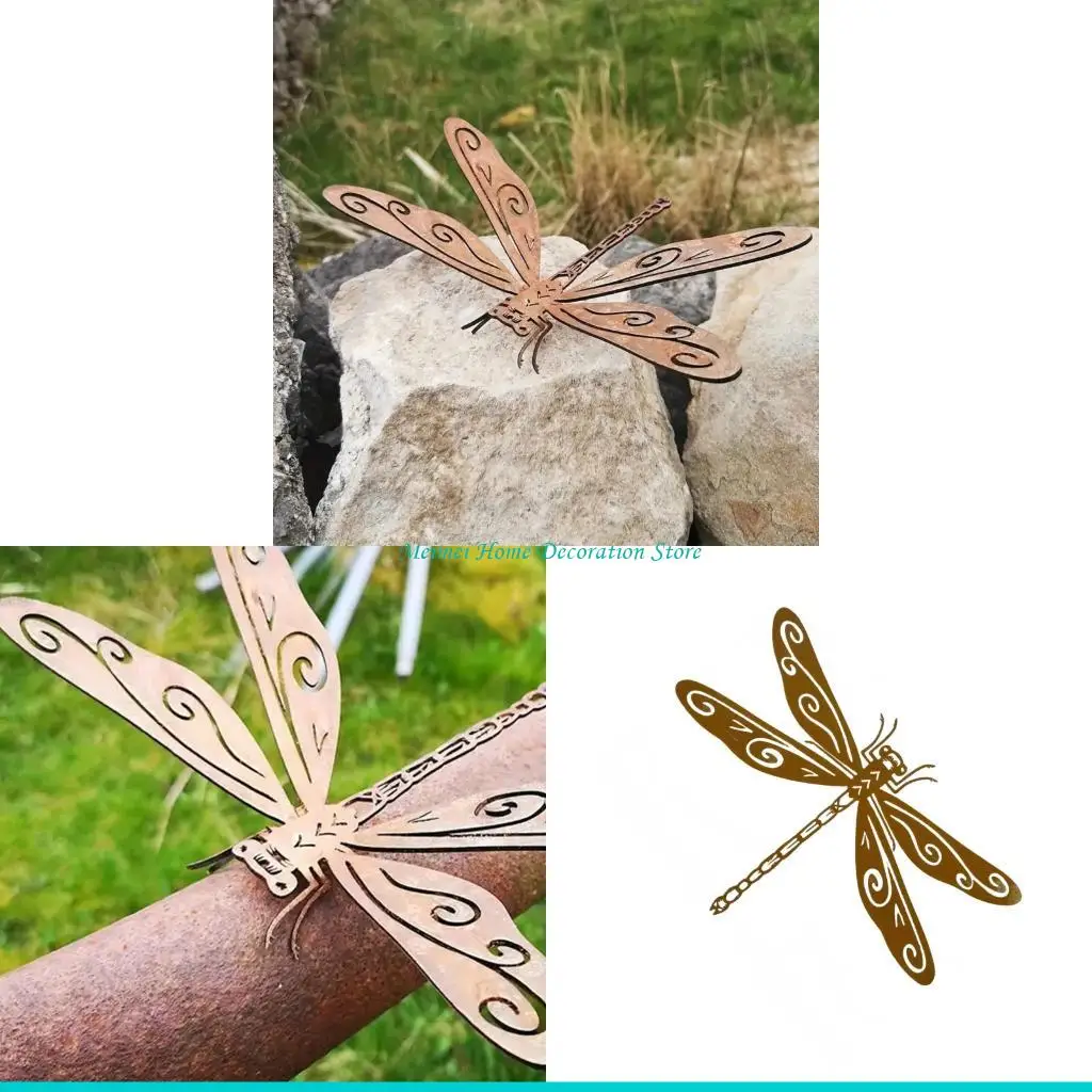 H7BF Elegant Metal Dragonflies Sculpture Statue Modern Vintage Garden Art Decoration
H7BF Elegant Metal Dragonflies Sculpture Statue Modern Vintage Garden Art Decoration