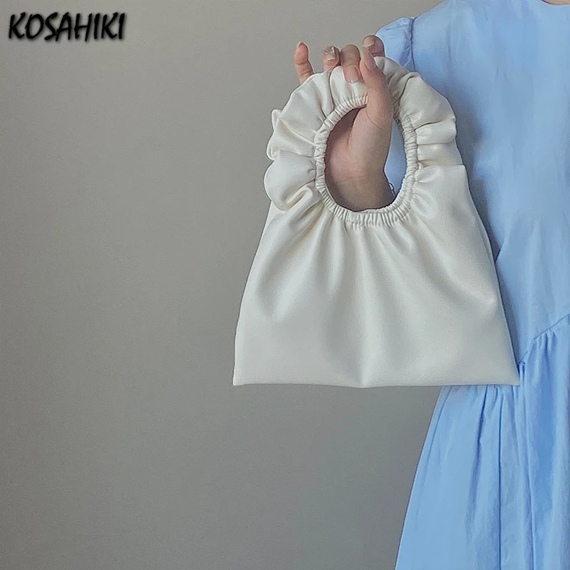 Korean Fairy Elegant Women Top-Handle Bags Sweet Y2k Aesthetic Pleated Solid Clutches New Ladies Mini Kawaii Purses and Handbags
Korean Fairy Elegant Women Top-Handle Bags Sweet Y2k Aesthetic Pleated Solid Clutches New Ladies Mini Kawaii Purses and Handbags