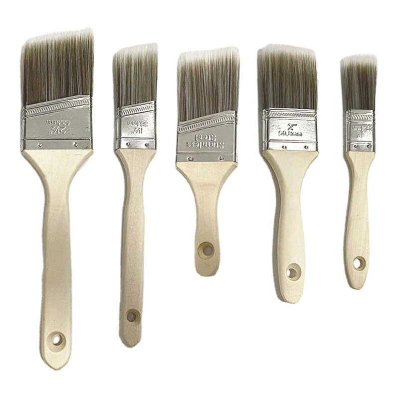 Paint Brushes Set, 5Pcs Flat and Paintbrushes for Wall and Trim, Suitable for Oil-based Paints, Water-based Paints
Paint Brushes Set, 5Pcs Flat and Paintbrushes for Wall and Trim, Suitable for Oil-based Paints, Water-based Paints
