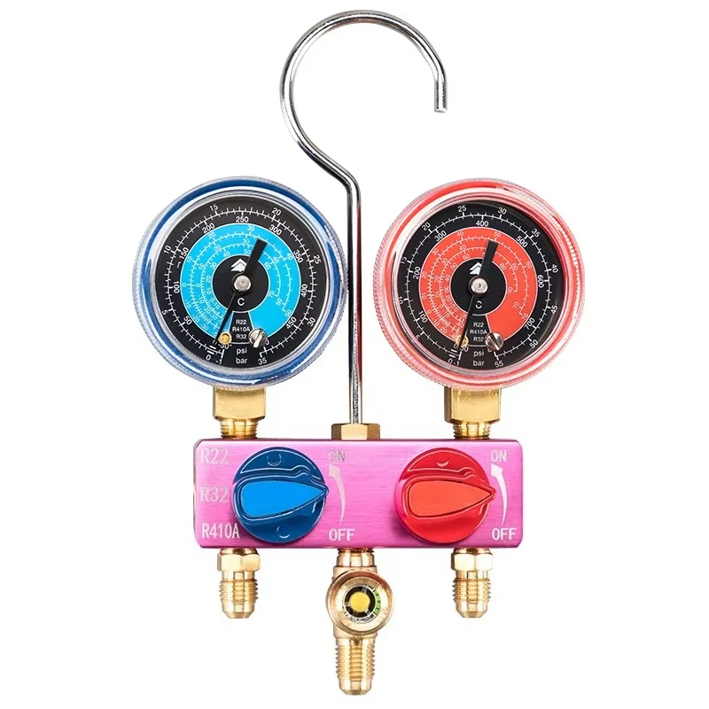 Mier Dual Gauge Set R22/R410A Plastic Air Conditioner Filling Pressure Gauge for Refrigeration & Heat Exchange Parts
Mier Dual Gauge Set R22/R410A Plastic Air Conditioner Filling Pressure Gauge for Refrigeration & Heat Exchange Parts