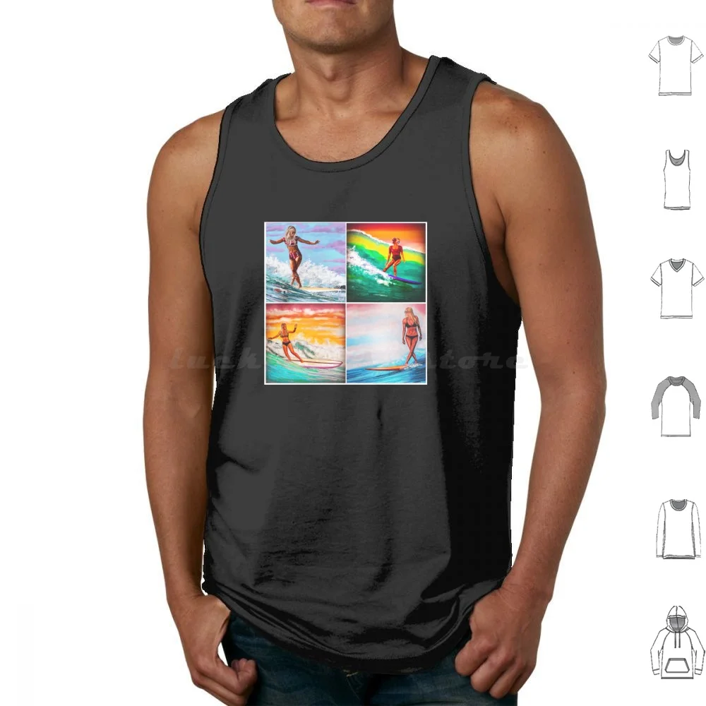 California Soul Surfer Girls. Майки, жилет без рукавов, Радужные бикини для серфинга для девочек, лонгборды, крутая большая среда, винтаж
California Soul Surfer Girls. Майки, жилет без рукавов, Радужные бикини для серфинга для девочек, лонгборды, крутая большая среда, винтаж