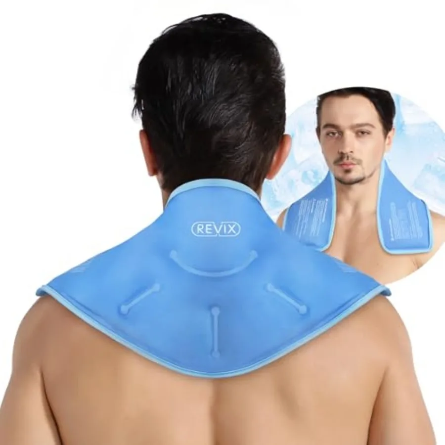 Neck Ice Pack Wrap Reusable Hot Cold Gel Pack for Neck and Shoulder, Large Flexible Design with Soft Plush Lining, Cervical Gel
Neck Ice Pack Wrap Reusable Hot Cold Gel Pack for Neck and Shoulder, Large Flexible Design with Soft Plush Lining, Cervical Gel