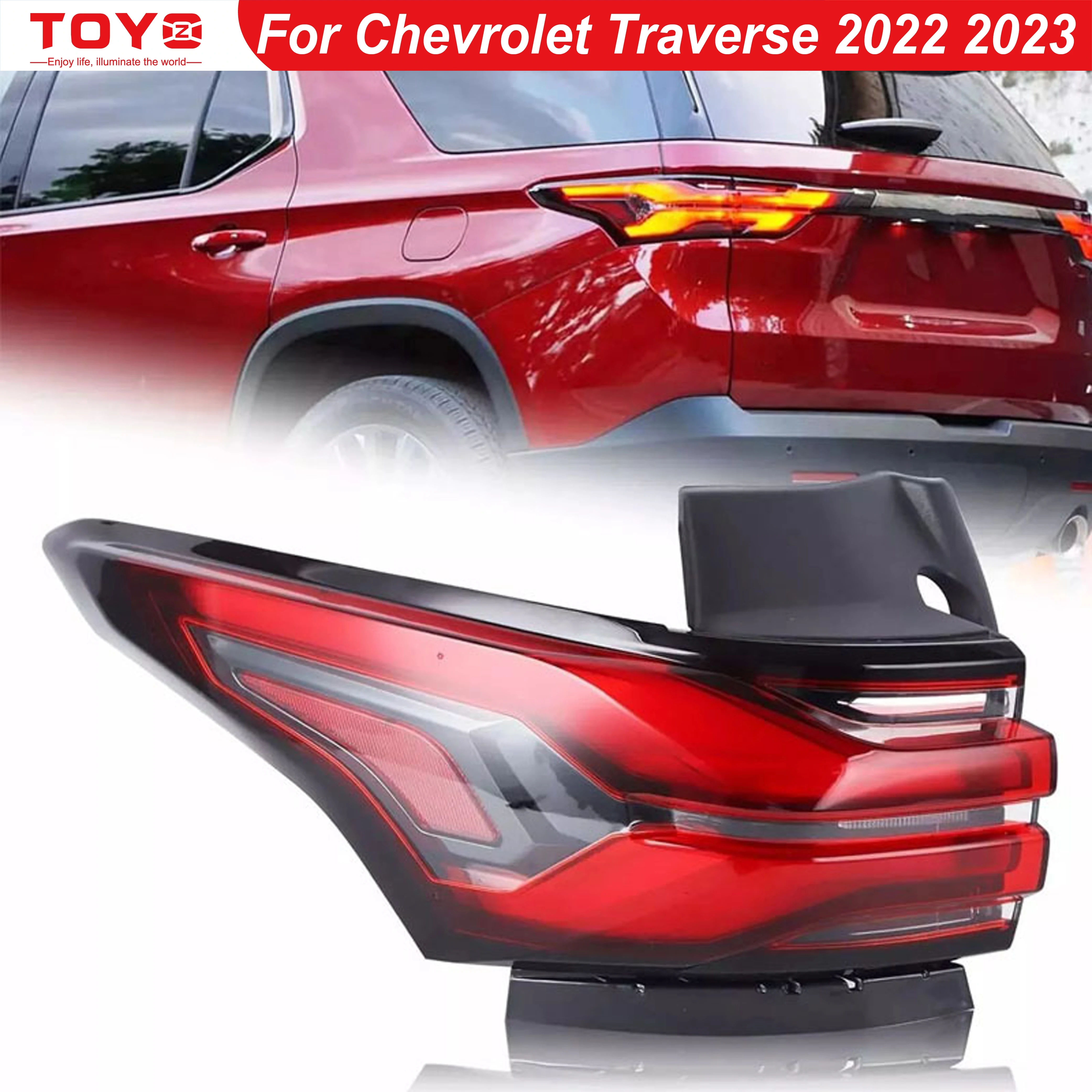 For Chevrolet Traverse 2022 2023 LED Tail Light Assembly Rear Bumper Lamp Brake Reverse Light 86785341 86785340 US Version
For Chevrolet Traverse 2022 2023 LED Tail Light Assembly Rear Bumper Lamp Brake Reverse Light 86785341 86785340 US Version