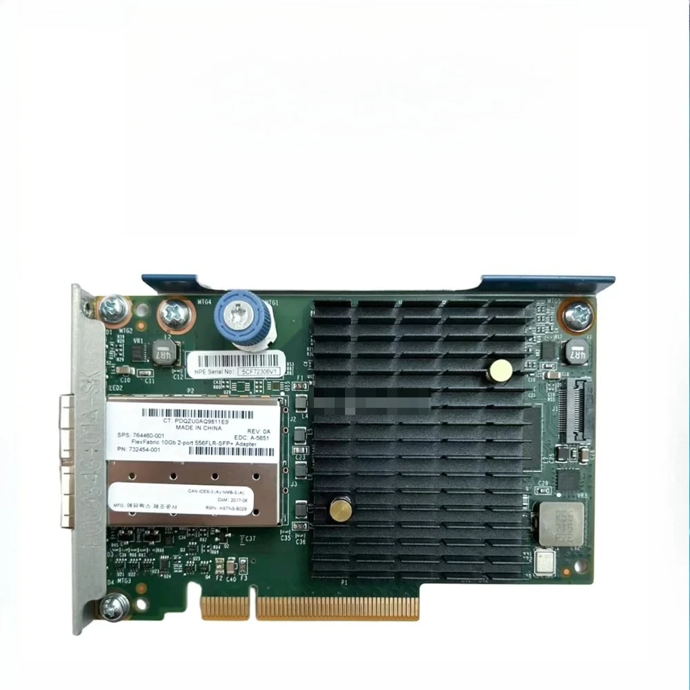 Original FLEXFABRIC 10GB Dual Port 556FLR-SFP+ 732454-001 764460-001 PCIe ADAPTER 2-Port 10 Gigabit Network Card 556FLR
Original FLEXFABRIC 10GB Dual Port 556FLR-SFP+ 732454-001 764460-001 PCIe ADAPTER 2-Port 10 Gigabit Network Card 556FLR