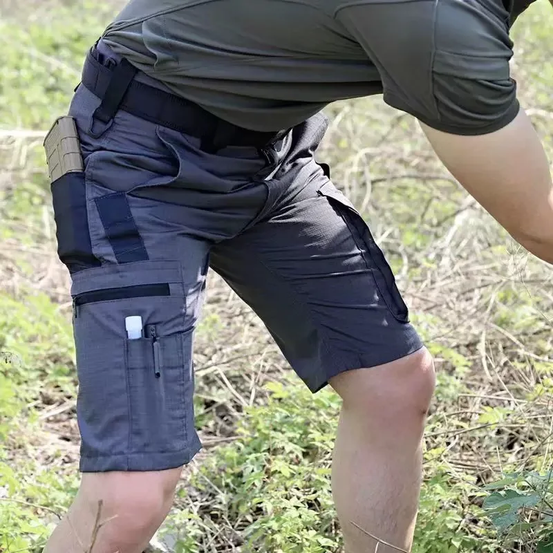 Summer Tactical Shorts Men Quick Dry Cargo Shorts Multi-Pocket Wear-Resistant Waterproof Short Trousers Outdoor Hiking Fishing
Summer Tactical Shorts Men Quick Dry Cargo Shorts Multi-Pocket Wear-Resistant Waterproof Short Trousers Outdoor Hiking Fishing