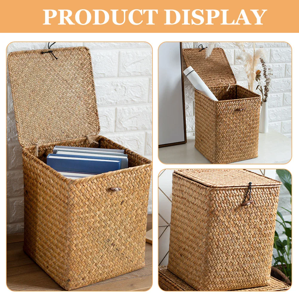 Woven Storage Box Rustic Style Multipurpose Basket for Home Office Countertop Decorative Storage Solution Woven Basket
Woven Storage Box Rustic Style Multipurpose Basket for Home Office Countertop Decorative Storage Solution Woven Basket