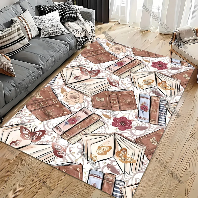 15 Sizes Books and Butterflies Room Rug Street Fashion Carpet for Bedroom Living Room Floor Mat Home Decor Non-Slip Chair Gift
15 Sizes Books and Butterflies Room Rug Street Fashion Carpet for Bedroom Living Room Floor Mat Home Decor Non-Slip Chair Gift